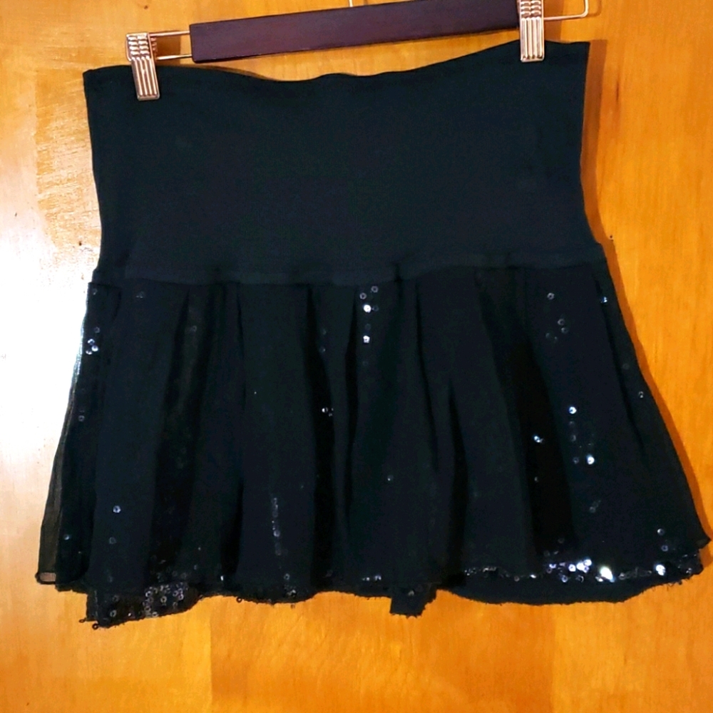 Free People black mini skirt